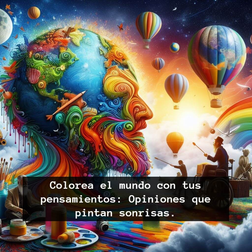 Colorea el mundo con tus pensamientos